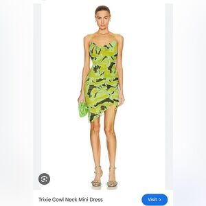 Jonathan Simkhai Trixie Cow Neck Mini Dress NWT